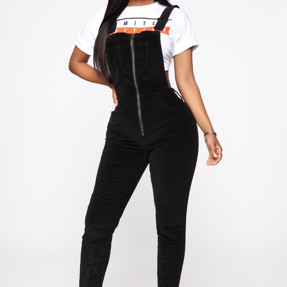 Fashion Nova Black Women's Corduroy Size M/S